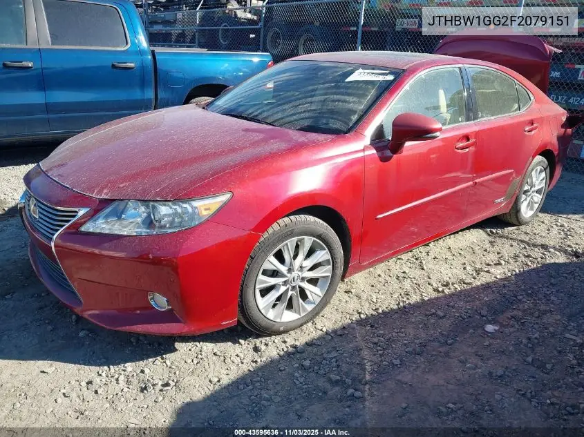 JTHBW1GG2F2079151 2015 Lexus Es 300H