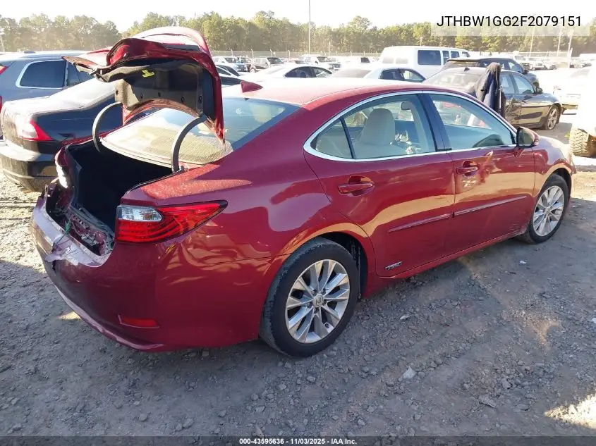 JTHBW1GG2F2079151 2015 Lexus Es 300H