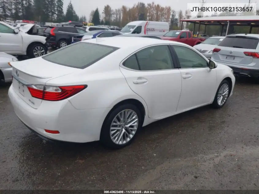 JTHBK1GG5F2153657 2015 Lexus Es 350