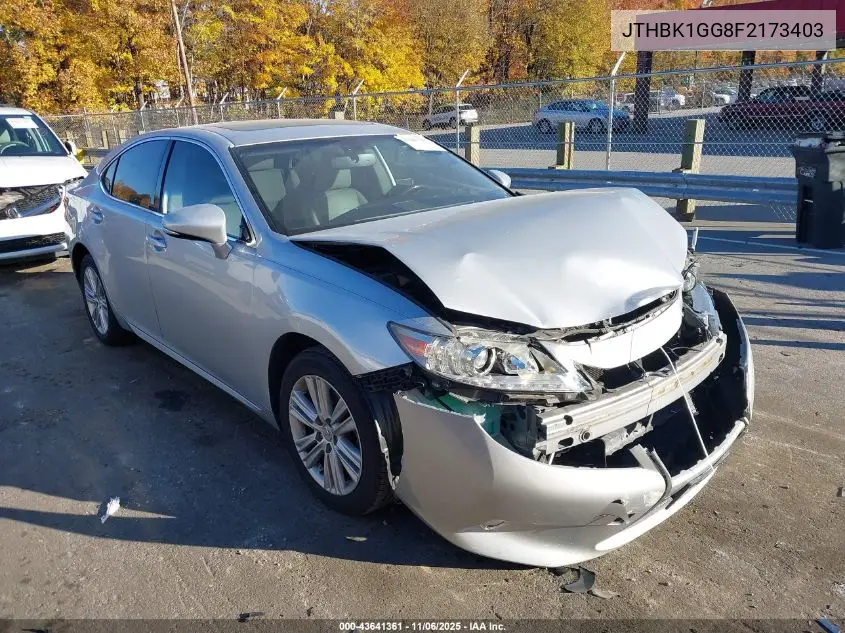 JTHBK1GG8F2173403 2015 Lexus Es 350