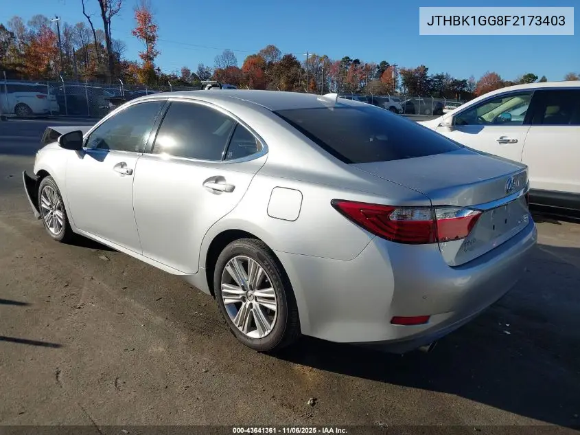 JTHBK1GG8F2173403 2015 Lexus Es 350