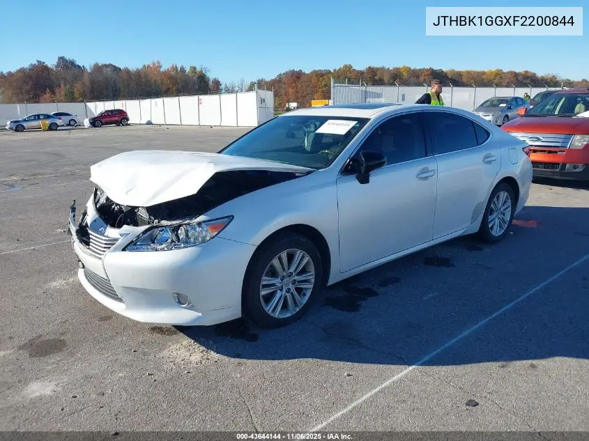 JTHBK1GGXF2200844 2015 Lexus Es 350