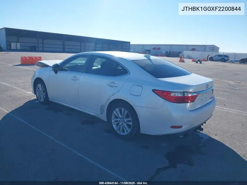 JTHBK1GGXF2200844 2015 Lexus Es 350