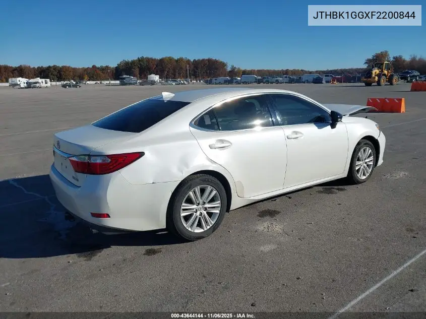 JTHBK1GGXF2200844 2015 Lexus Es 350