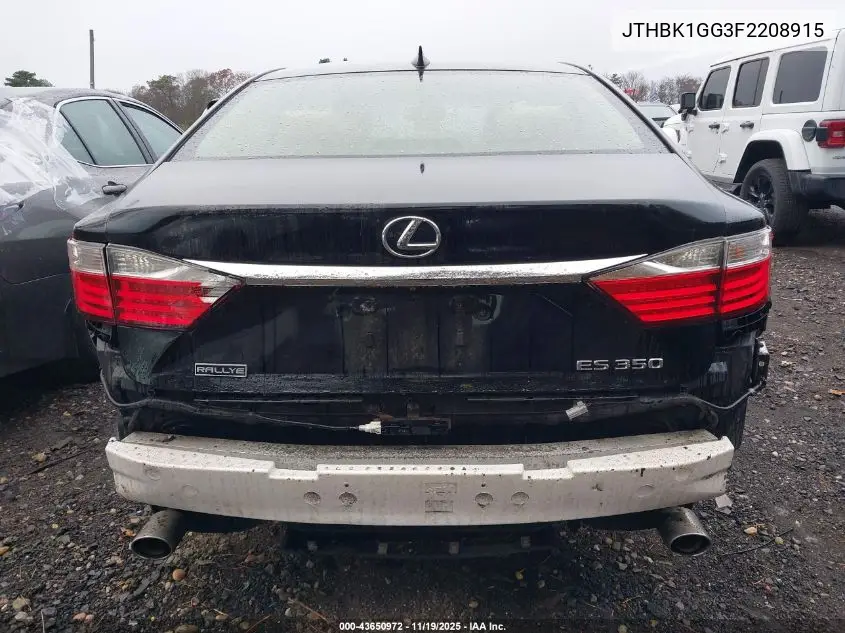 JTHBK1GG3F2208915 2015 Lexus Es 350