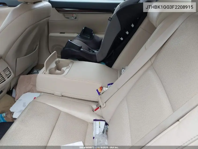 JTHBK1GG3F2208915 2015 Lexus Es 350