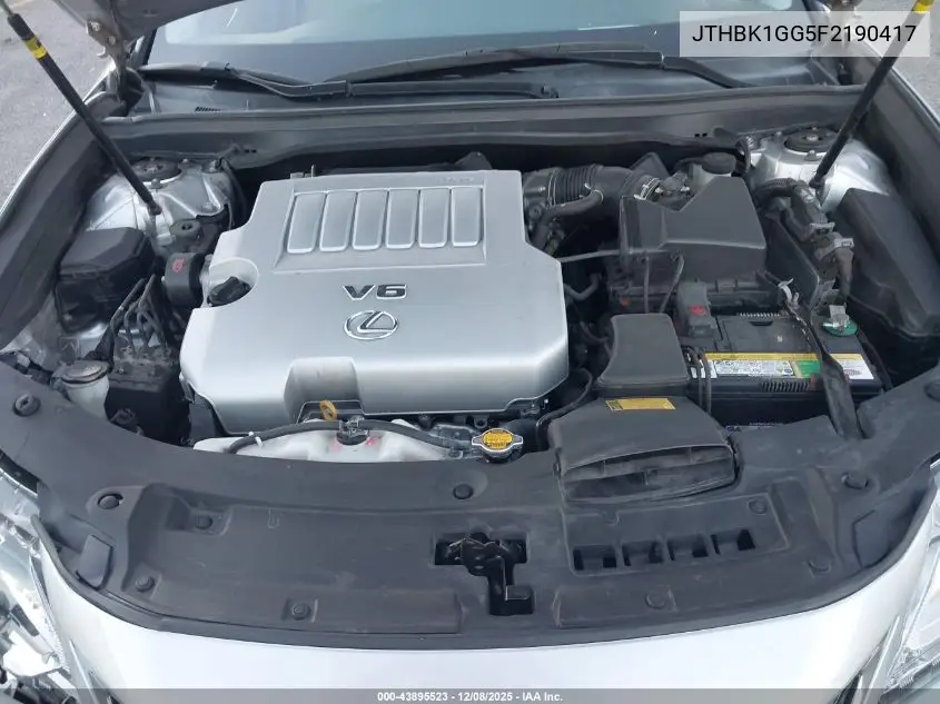 JTHBK1GG5F2190417 2015 Lexus Es 350