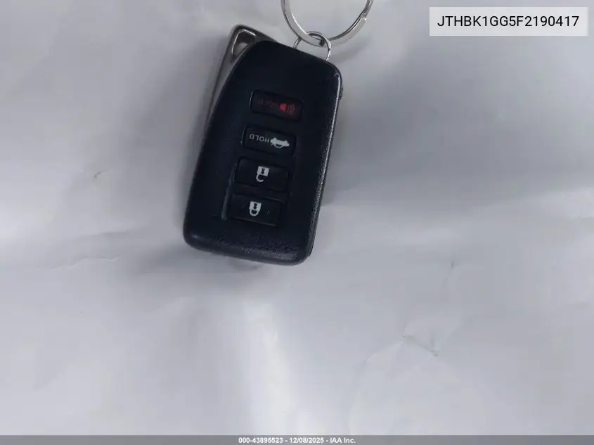 JTHBK1GG5F2190417 2015 Lexus Es 350