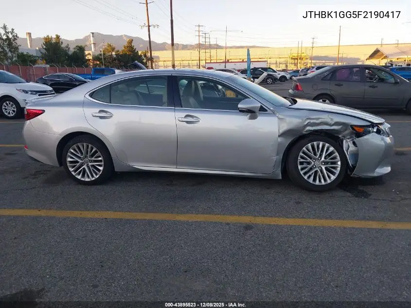 JTHBK1GG5F2190417 2015 Lexus Es 350