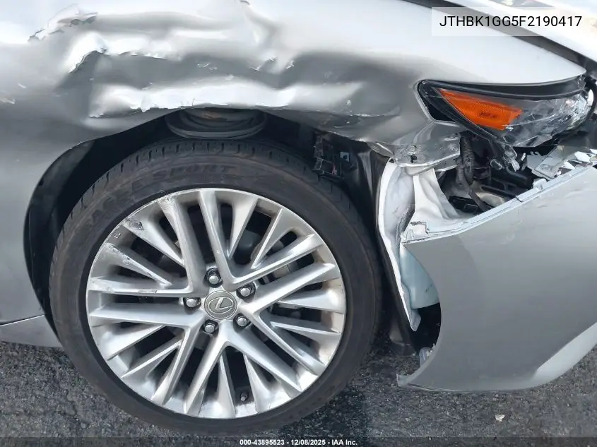 JTHBK1GG5F2190417 2015 Lexus Es 350