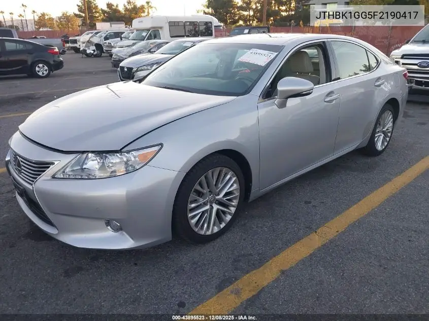 JTHBK1GG5F2190417 2015 Lexus Es 350