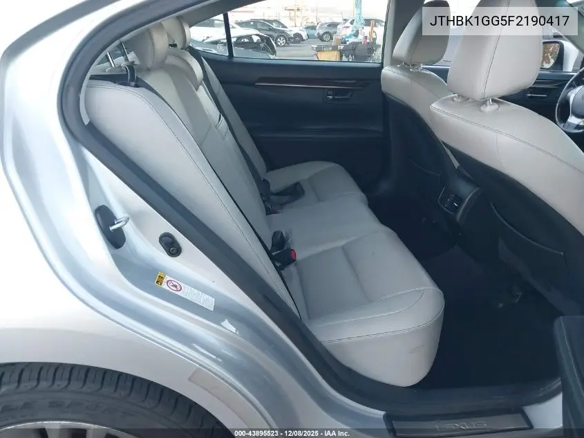 JTHBK1GG5F2190417 2015 Lexus Es 350