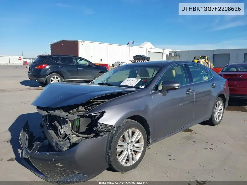 JTHBK1GG7F2208626 2015 Lexus Es 350