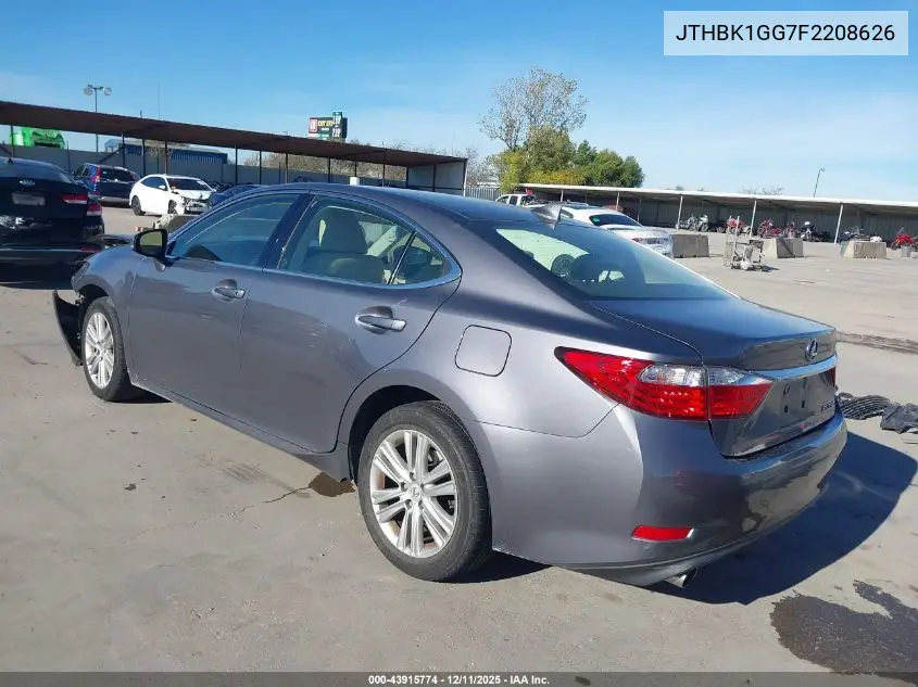 JTHBK1GG7F2208626 2015 Lexus Es 350