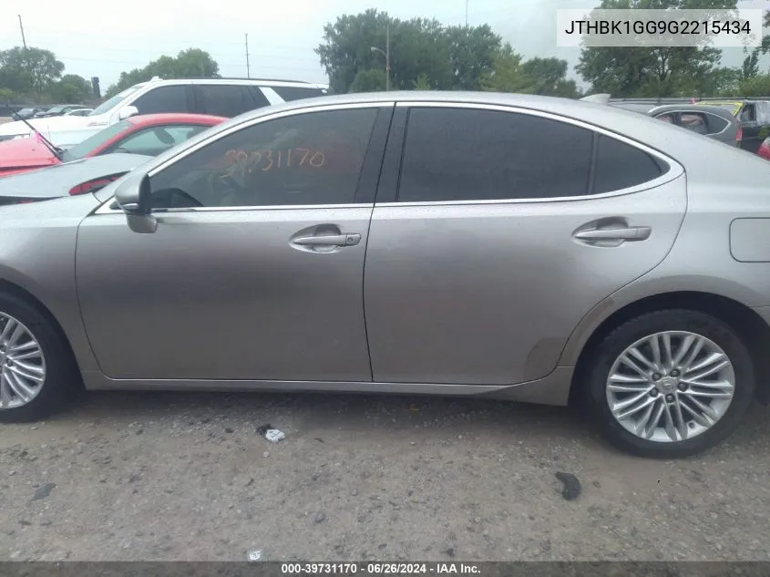 JTHBK1GG9G2215434 2016 Lexus Es 350