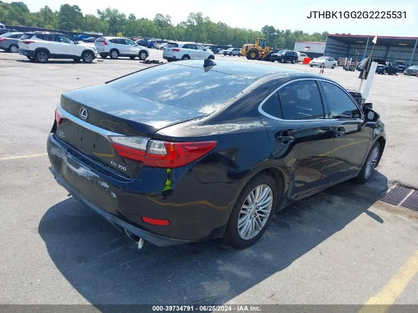 JTHBK1GG2G2225531 2016 Lexus Es 350