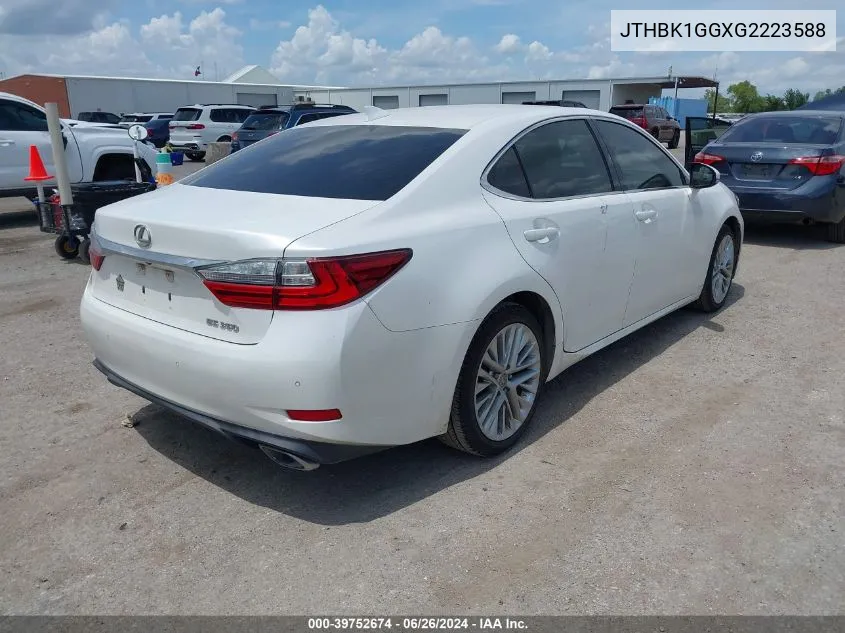 JTHBK1GGXG2223588 2016 Lexus Es 350