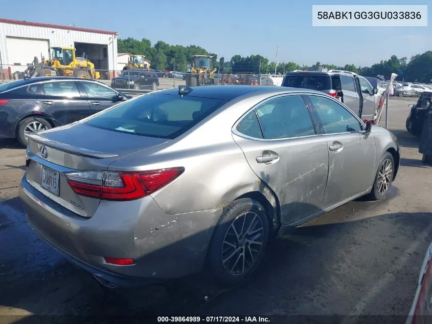 58ABK1GG3GU033836 2016 Lexus Es 350