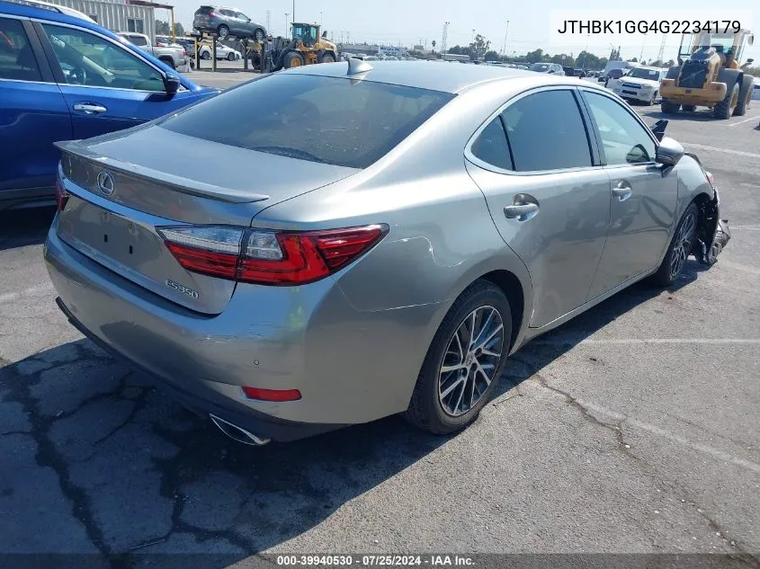 JTHBK1GG4G2234179 2016 Lexus Es 350