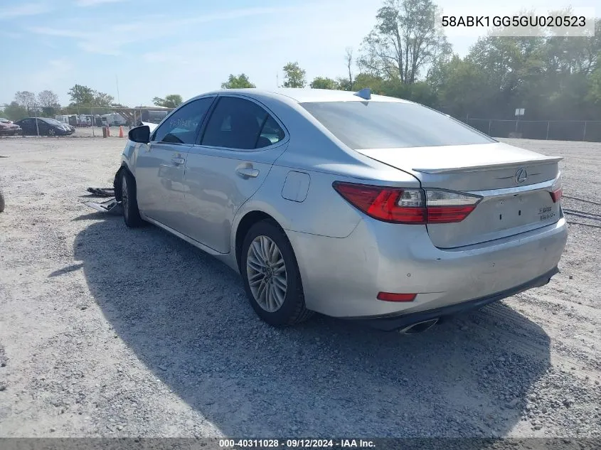 58ABK1GG5GU020523 2016 Lexus Es 350