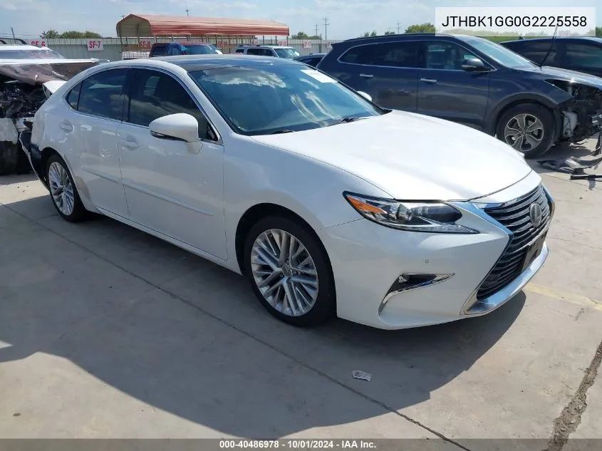 JTHBK1GG0G2225558 2016 Lexus Es 350