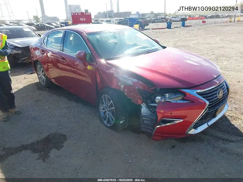 JTHBW1GG9G2120294 2016 Lexus Es 300H