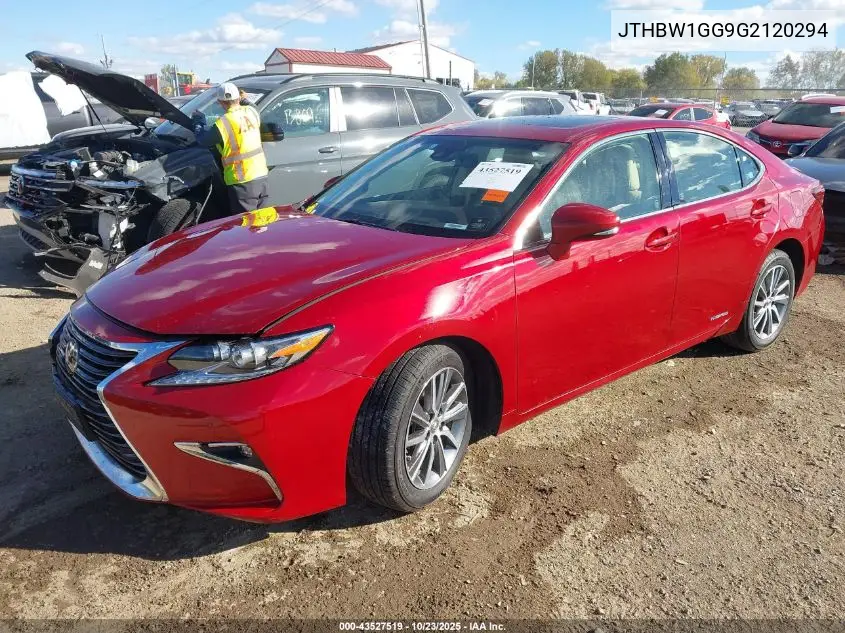 JTHBW1GG9G2120294 2016 Lexus Es 300H