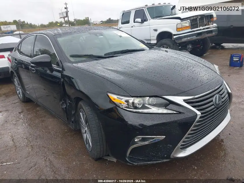 JTHBW1GG9G2106072 2016 Lexus Es 300H