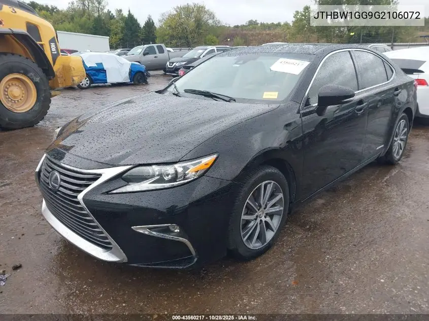 JTHBW1GG9G2106072 2016 Lexus Es 300H