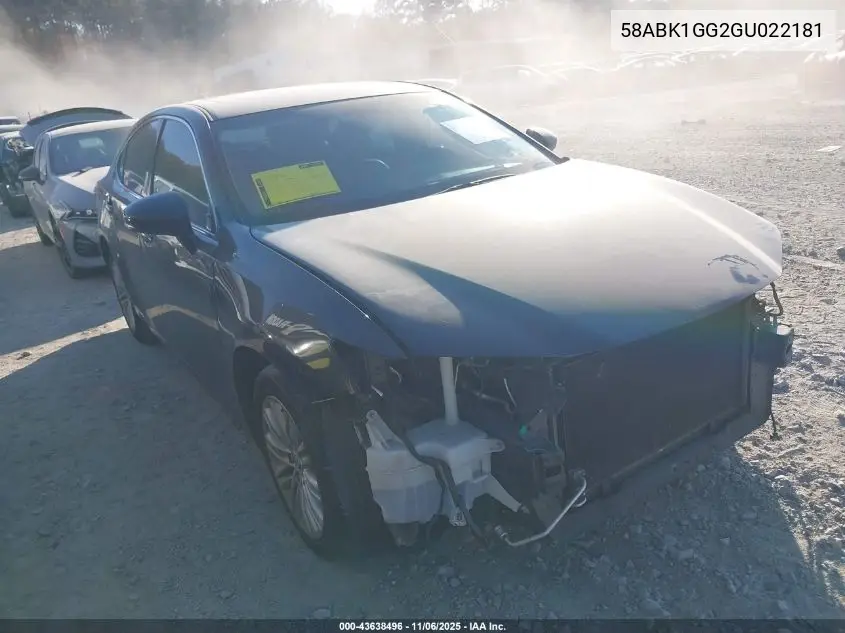58ABK1GG2GU022181 2016 Lexus Es 350