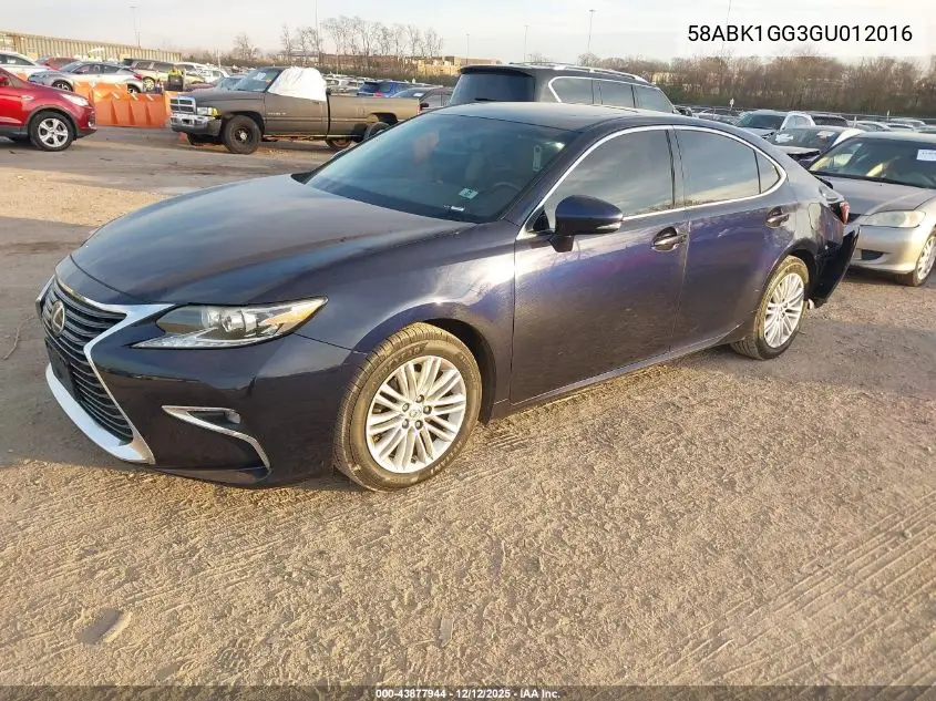 58ABK1GG3GU012016 2016 Lexus Es 350