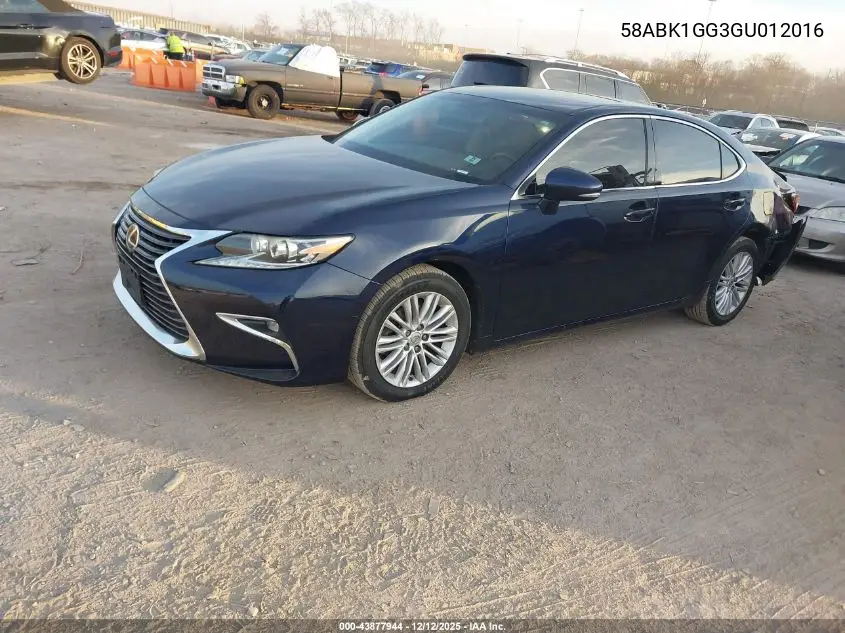 58ABK1GG3GU012016 2016 Lexus Es 350