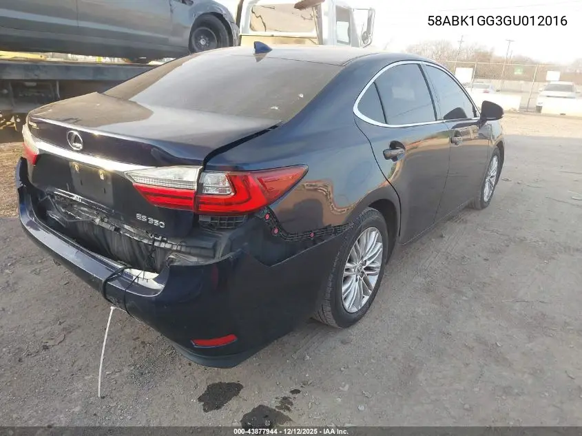 58ABK1GG3GU012016 2016 Lexus Es 350
