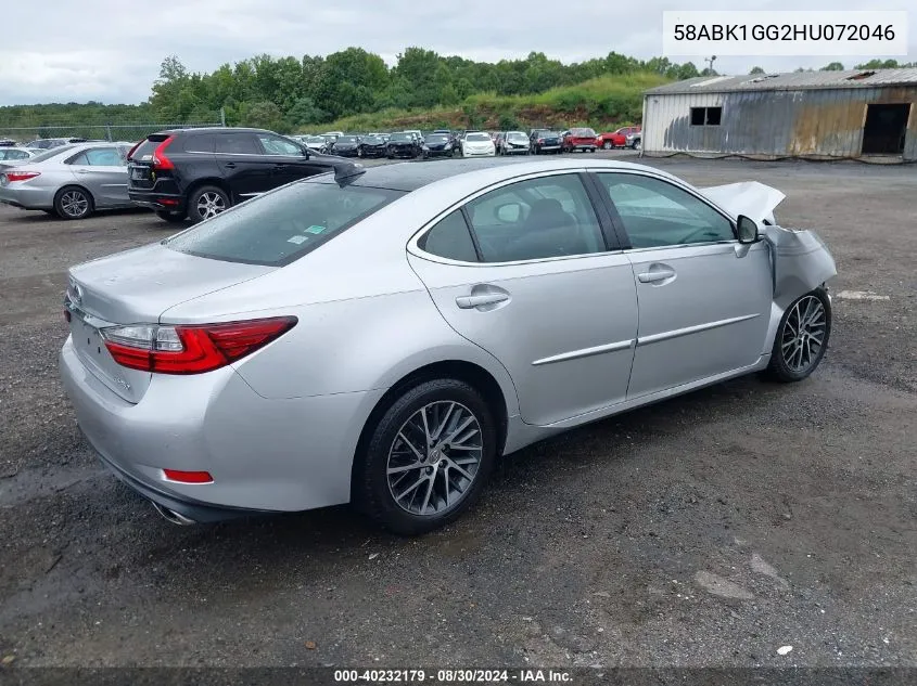 58ABK1GG2HU072046 2017 Lexus Es 350