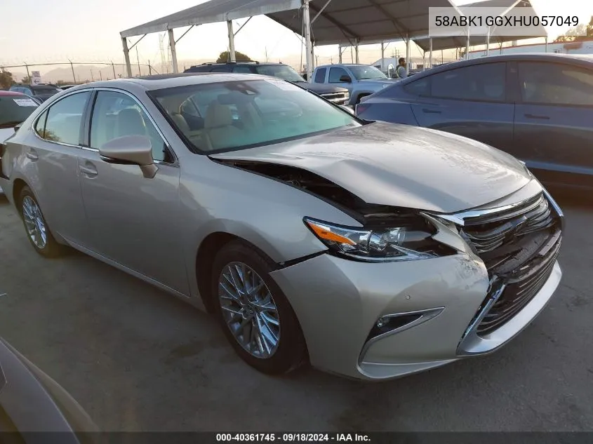 58ABK1GGXHU057049 2017 Lexus Es 350