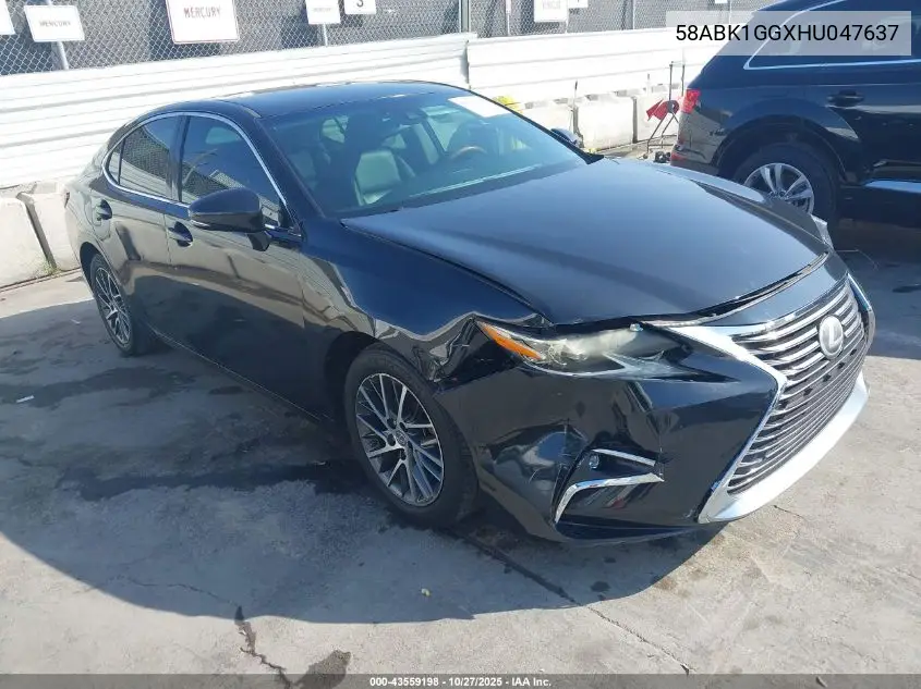 58ABK1GGXHU047637 2017 Lexus Es 350