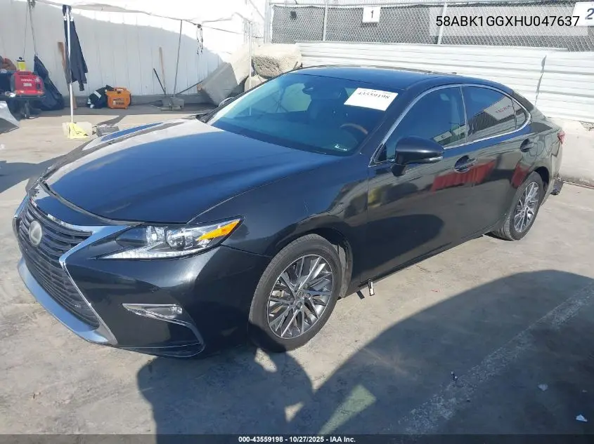 58ABK1GGXHU047637 2017 Lexus Es 350