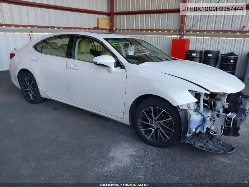 JTHBK1GG0H2257444 2017 Lexus Es 350