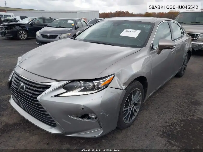 58ABK1GG0HU045542 2017 Lexus Es 350