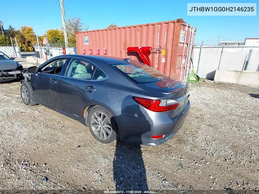 JTHBW1GG0H2146235 2017 Lexus Es 300H