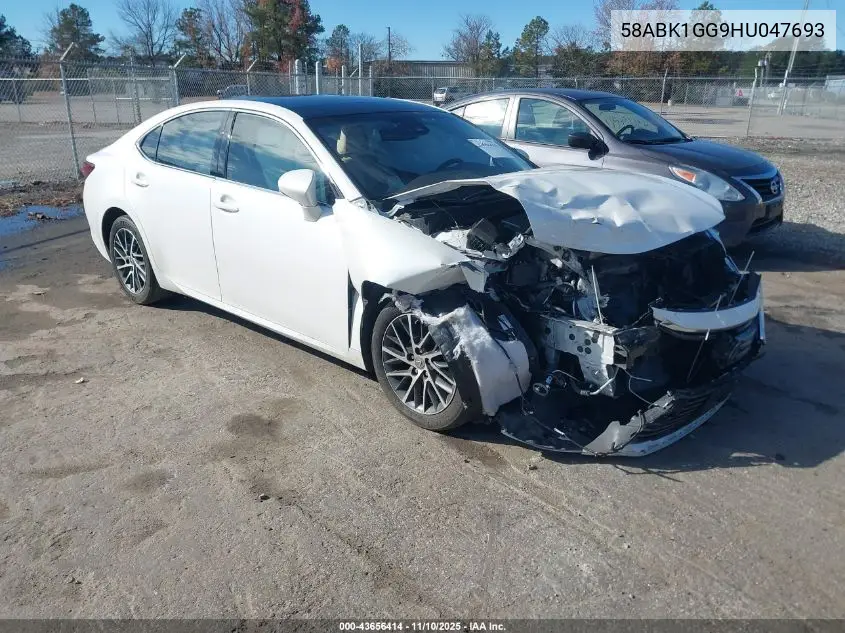 58ABK1GG9HU047693 2017 Lexus Es 350