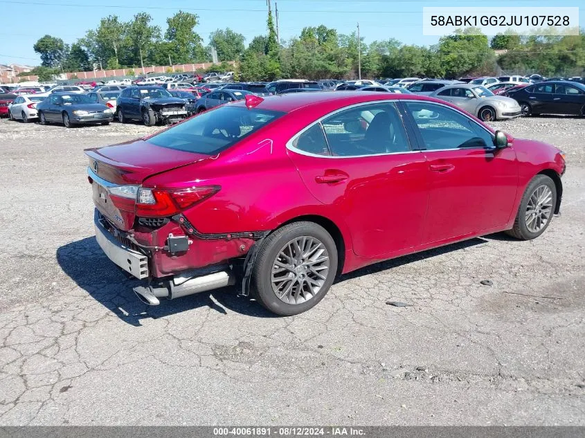 58ABK1GG2JU107528 2018 Lexus Es 350