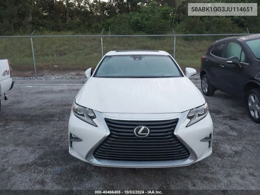 58ABK1GG3JU114651 2018 Lexus Es 350