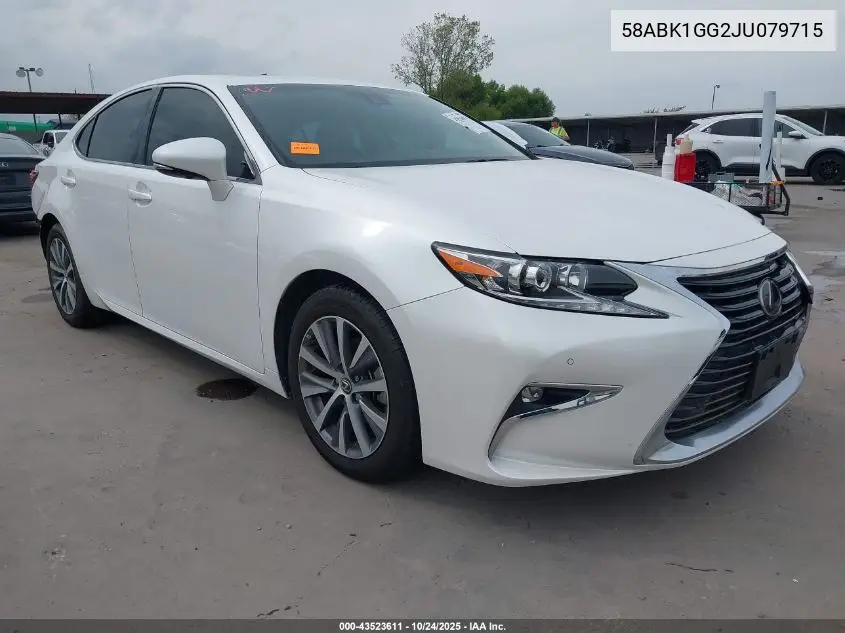 58ABK1GG2JU079715 2018 Lexus Es 350