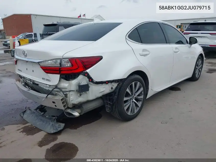 58ABK1GG2JU079715 2018 Lexus Es 350