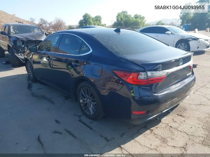 58ABK1GG4JU093955 2018 Lexus Es 350