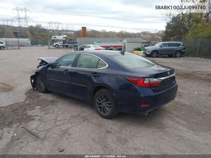 58ABK1GG2JU099740 2018 Lexus Es 350