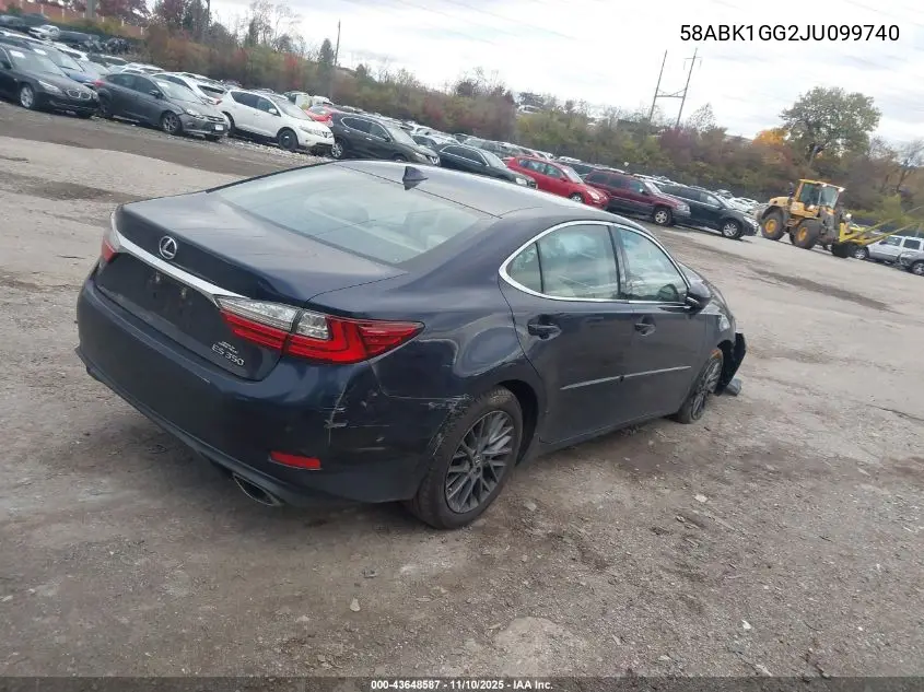 58ABK1GG2JU099740 2018 Lexus Es 350