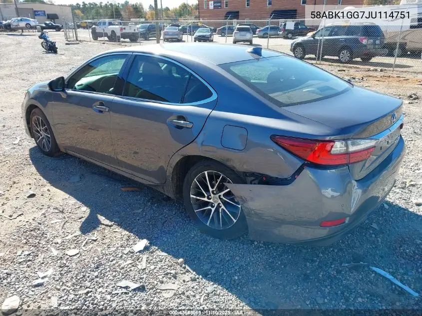 58ABK1GG7JU114751 2018 Lexus Es 350