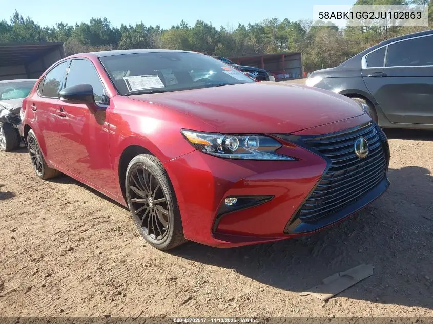 58ABK1GG2JU102863 2018 Lexus Es 350